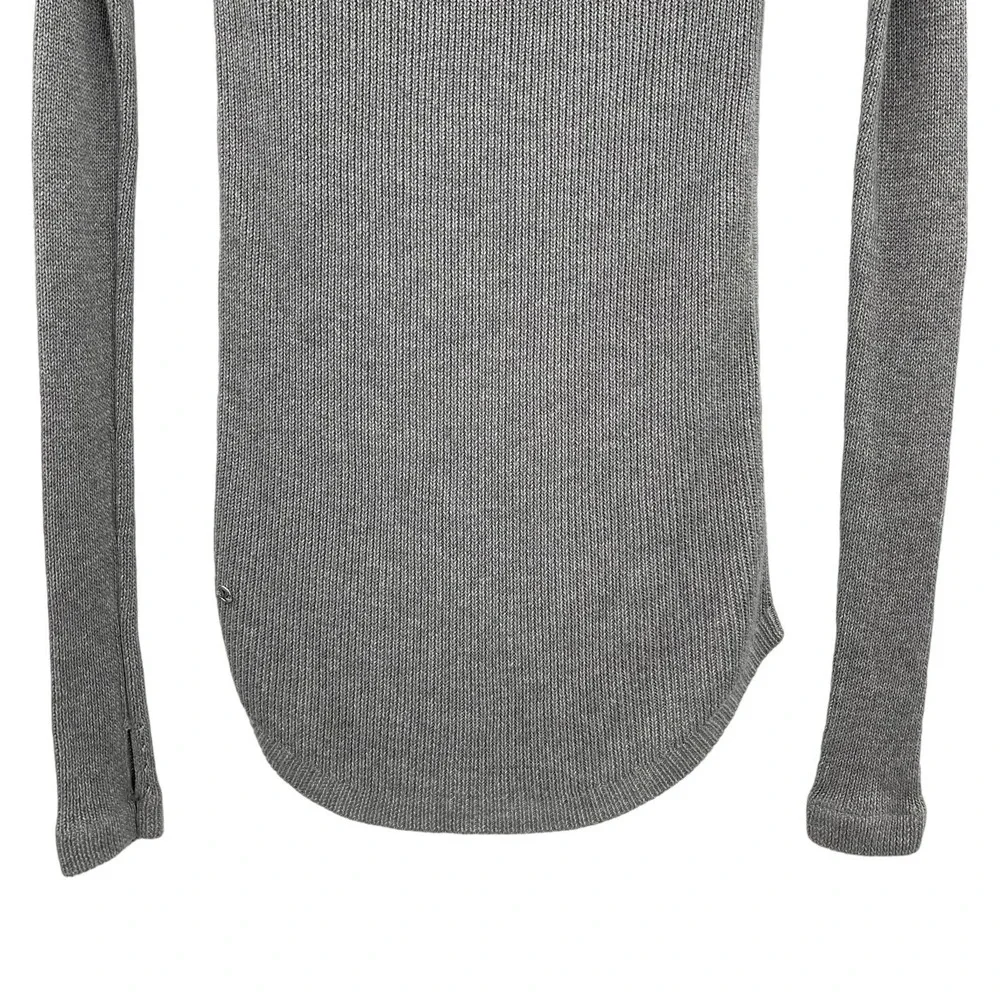 Lululemon Cabin Yogi Long Sleeve Pullover Sweater Heathered Grey Crewneck Size 0